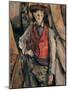 Man with a Red Waistcoat, copy after Cezanne by Egisto Paolo Fabbri, 20th c.-Egisto Paolo Fabbri-Mounted Art Print