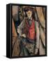 Man with a Red Waistcoat, copy after Cezanne by Egisto Paolo Fabbri, 20th c.-Egisto Paolo Fabbri-Framed Stretched Canvas