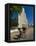 Man With a Rickshaw in Front of a Modern Church in Mahajanga, Madagascar, Africa-null-Framed Stretched Canvas
