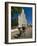 Man With a Rickshaw in Front of a Modern Church in Mahajanga, Madagascar, Africa-null-Framed Photographic Print