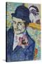 Man with a Tulip (Portrait of Jean Metzinger)-Robert Delaunay-Stretched Canvas