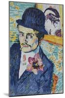 Man with a Tulip (Portrait of Jean Metzinger)-Robert Delaunay-Mounted Giclee Print