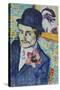 Man with a Tulip (Portrait of Jean Metzinger)-Robert Delaunay-Stretched Canvas