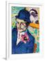 Man with a Tulip-Robert Delaunay-Framed Giclee Print