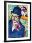 Man with a Tulip-Robert Delaunay-Framed Giclee Print