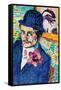 Man with a Tulip-Robert Delaunay-Framed Stretched Canvas