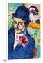 Man with a Tulip-Robert Delaunay-Framed Giclee Print