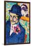 Man with a Tulip-Robert Delaunay-Framed Giclee Print