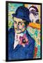 Man with a Tulip-Robert Delaunay-Framed Giclee Print