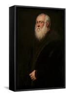 Man with a White Beard, C. 1570-Jacopo Tintoretto-Framed Stretched Canvas