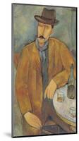Man with a Wine Glass-Amedeo Modigliani-Mounted Premium Giclee Print