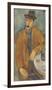 Man with a Wine Glass-Amedeo Modigliani-Framed Giclee Print