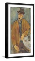 Man with a Wine Glass-Amedeo Modigliani-Framed Giclee Print