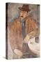 Man with a Wine Glass-Amedeo Modigliani-Stretched Canvas