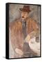 Man with a Wine Glass-Amedeo Modigliani-Framed Stretched Canvas