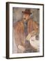 Man with a Wine Glass-Amedeo Modigliani-Framed Giclee Print