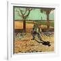 Man with Backpack, 1888 (Oil on Canvas)-Vincent van Gogh-Framed Giclee Print