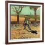 Man with Backpack, 1888 (Oil on Canvas)-Vincent van Gogh-Framed Giclee Print