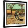 Man with Backpack, 1888 (Oil on Canvas)-Vincent van Gogh-Framed Giclee Print