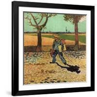 Man with Backpack, 1888 (Oil on Canvas)-Vincent van Gogh-Framed Giclee Print