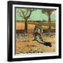 Man with Backpack, 1888 (Oil on Canvas)-Vincent van Gogh-Framed Giclee Print