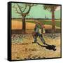 Man with Backpack, 1888 (Oil on Canvas)-Vincent van Gogh-Framed Stretched Canvas