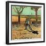 Man with Backpack, 1888 (Oil on Canvas)-Vincent van Gogh-Framed Giclee Print