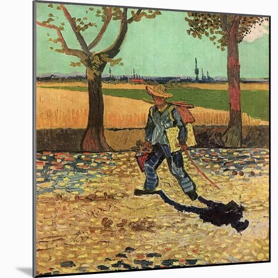 Man with Backpack, 1888 (Oil on Canvas)-Vincent van Gogh-Mounted Giclee Print