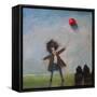 Man with Balloon-Tim Nyberg-Framed Stretched Canvas