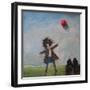 Man with Balloon-Tim Nyberg-Framed Giclee Print