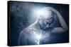 Man with Conceptual Spiritual Body Art-NejroN Photo-Stretched Canvas