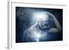 Man with Conceptual Spiritual Body Art-NejroN Photo-Framed Art Print