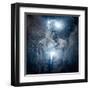 Man with Conceptual Spiritual Body Art-NejroN Photo-Framed Art Print