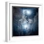 Man with Conceptual Spiritual Body Art-NejroN Photo-Framed Art Print