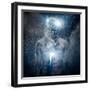 Man with Conceptual Spiritual Body Art-NejroN Photo-Framed Art Print