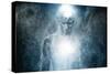 Man with Conceptual Spiritual Body Art-NejroN Photo-Stretched Canvas