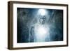 Man with Conceptual Spiritual Body Art-NejroN Photo-Framed Art Print