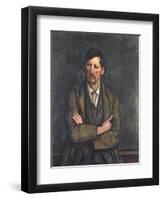 Man with Crossed Arms, c.1899-Paul Cézanne-Framed Premium Giclee Print