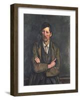 Man with Crossed Arms, c.1899-Paul Cézanne-Framed Giclee Print