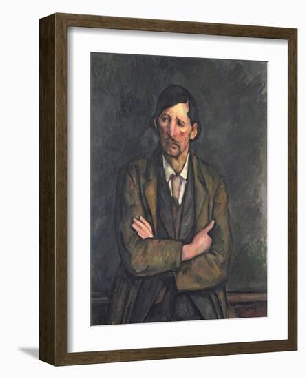 Man with Crossed Arms, c.1899-Paul Cézanne-Framed Giclee Print