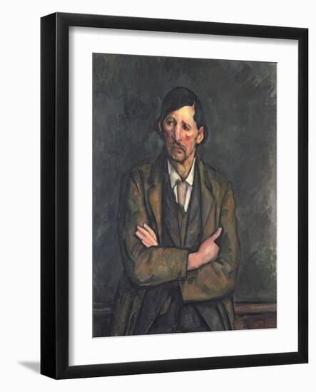 Man with Crossed Arms, c.1899-Paul Cézanne-Framed Giclee Print