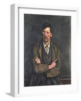 Man with Crossed Arms, c.1899-Paul Cézanne-Framed Giclee Print