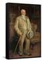 Man with Dog (Possibly Arthur Godwin)-James Charles-Framed Stretched Canvas
