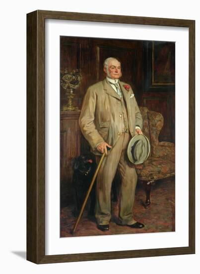 Man with Dog (Possibly Arthur Godwin)-James Charles-Framed Giclee Print