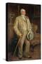 Man with Dog (Possibly Arthur Godwin)-James Charles-Stretched Canvas