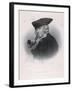 Man with Ear Trumpet-null-Framed Art Print