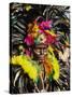 Man with Facial Decoration and Head-Dress with Feathers at Mardi Gras Carnival, Philippines-Alain Evrard-Stretched Canvas