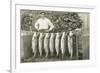 Man with Fish Hanging on Pole-null-Framed Art Print