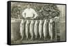 Man with Fish Hanging on Pole-null-Framed Stretched Canvas