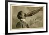 Man with Fish Sticking Out of Mouth-null-Framed Premium Giclee Print